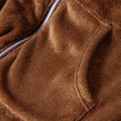 Zip hooded cardigan