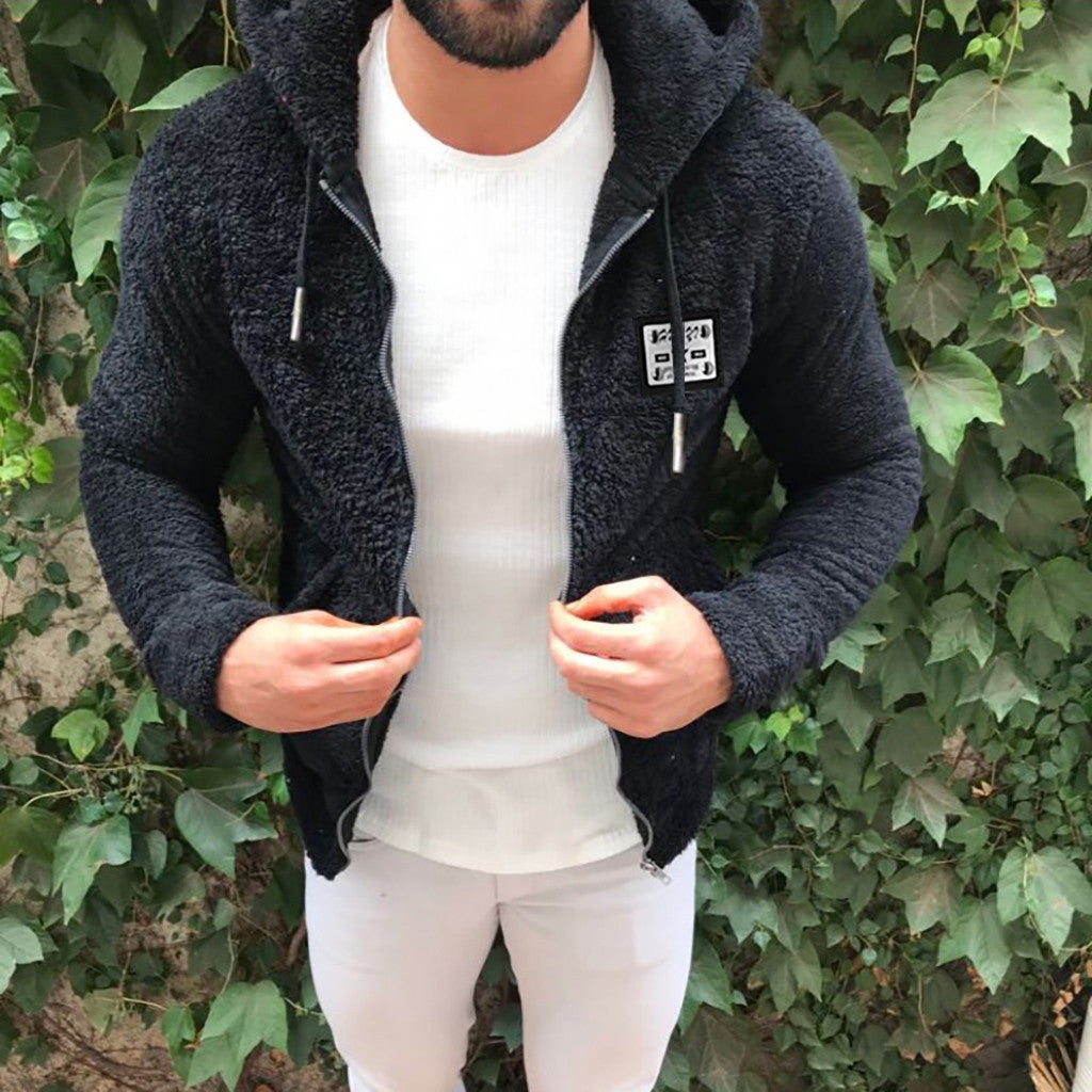 Zip hooded cardigan