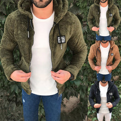 Zip hooded cardigan