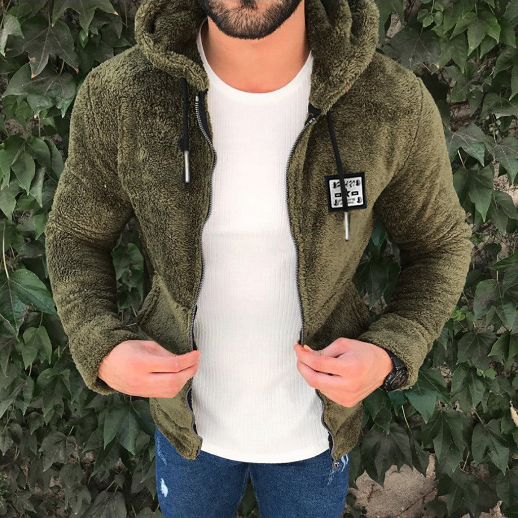 Zip hooded cardigan