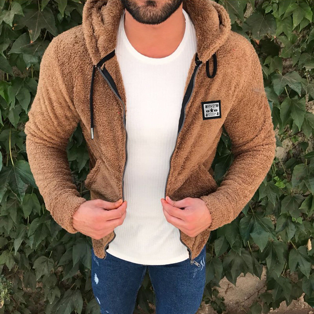 Zip hooded cardigan