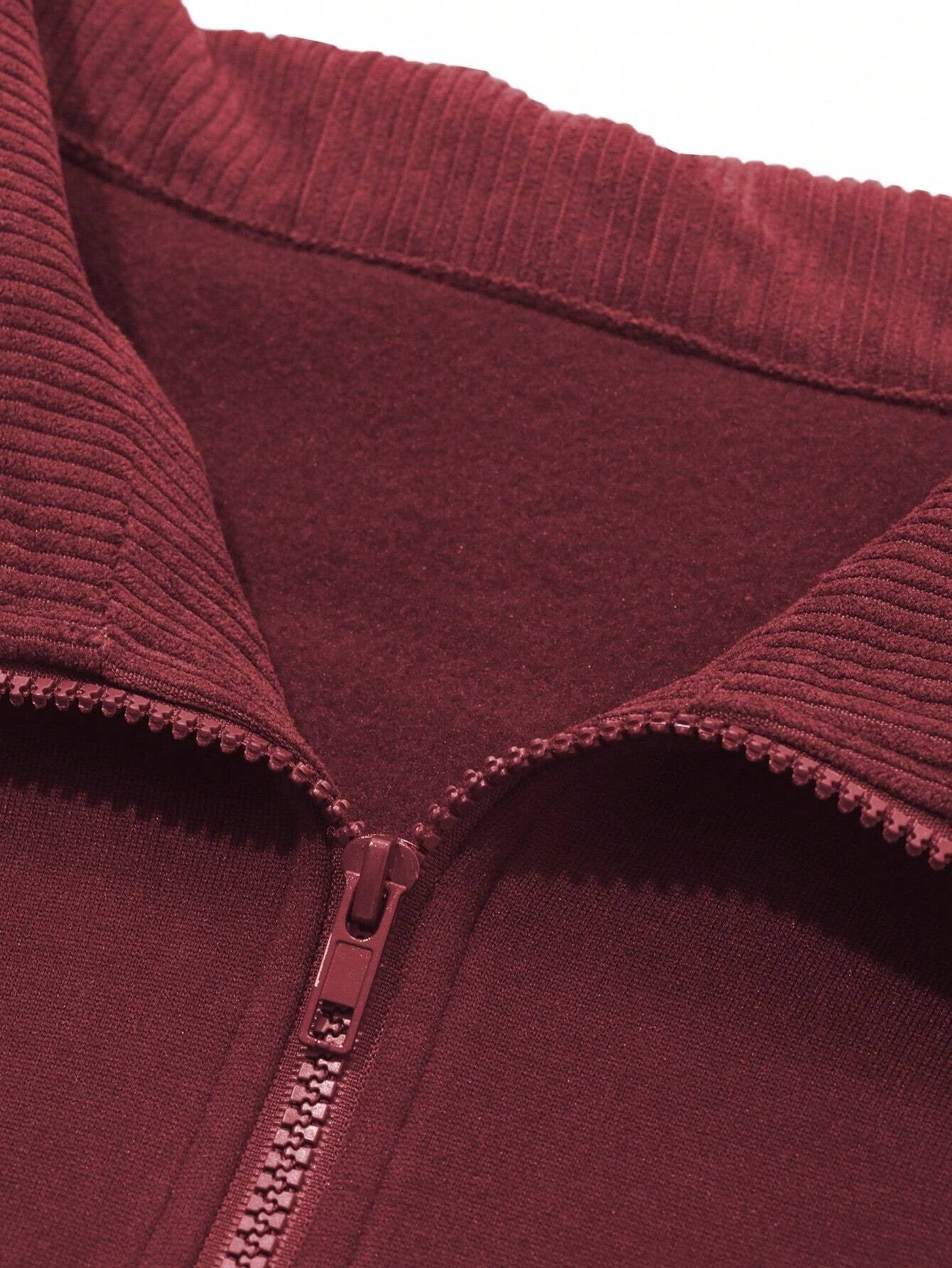 Women's Loose Wool Sports Sweater With A Collar